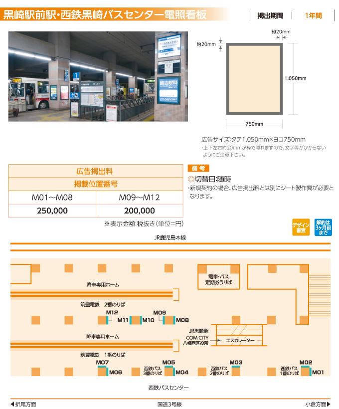 黒崎駅前電照看板